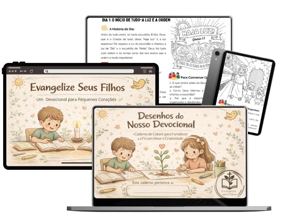 Devocional digital + caderno de Colorir. Imprima e comece hoje mesmo!